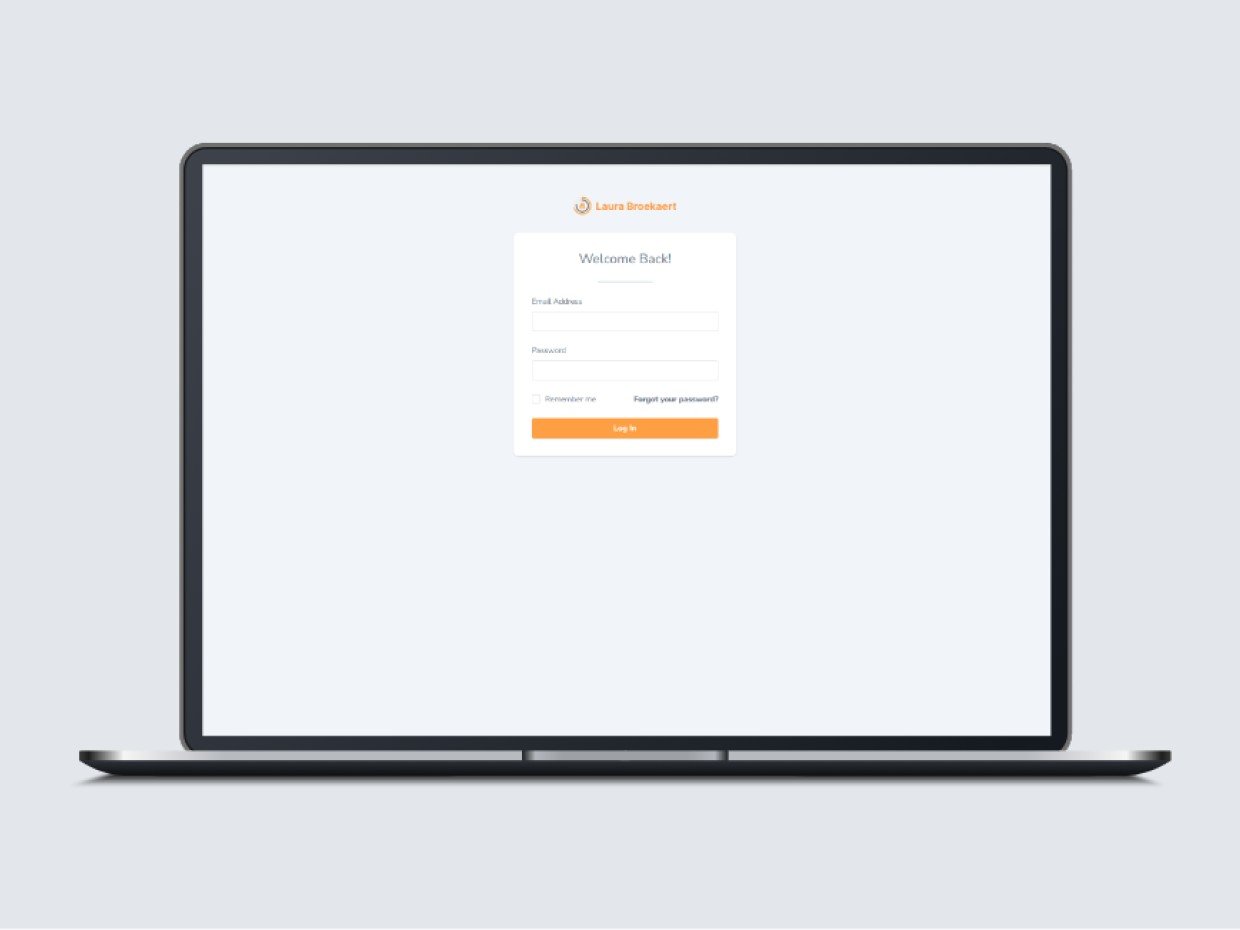 Laptop met website