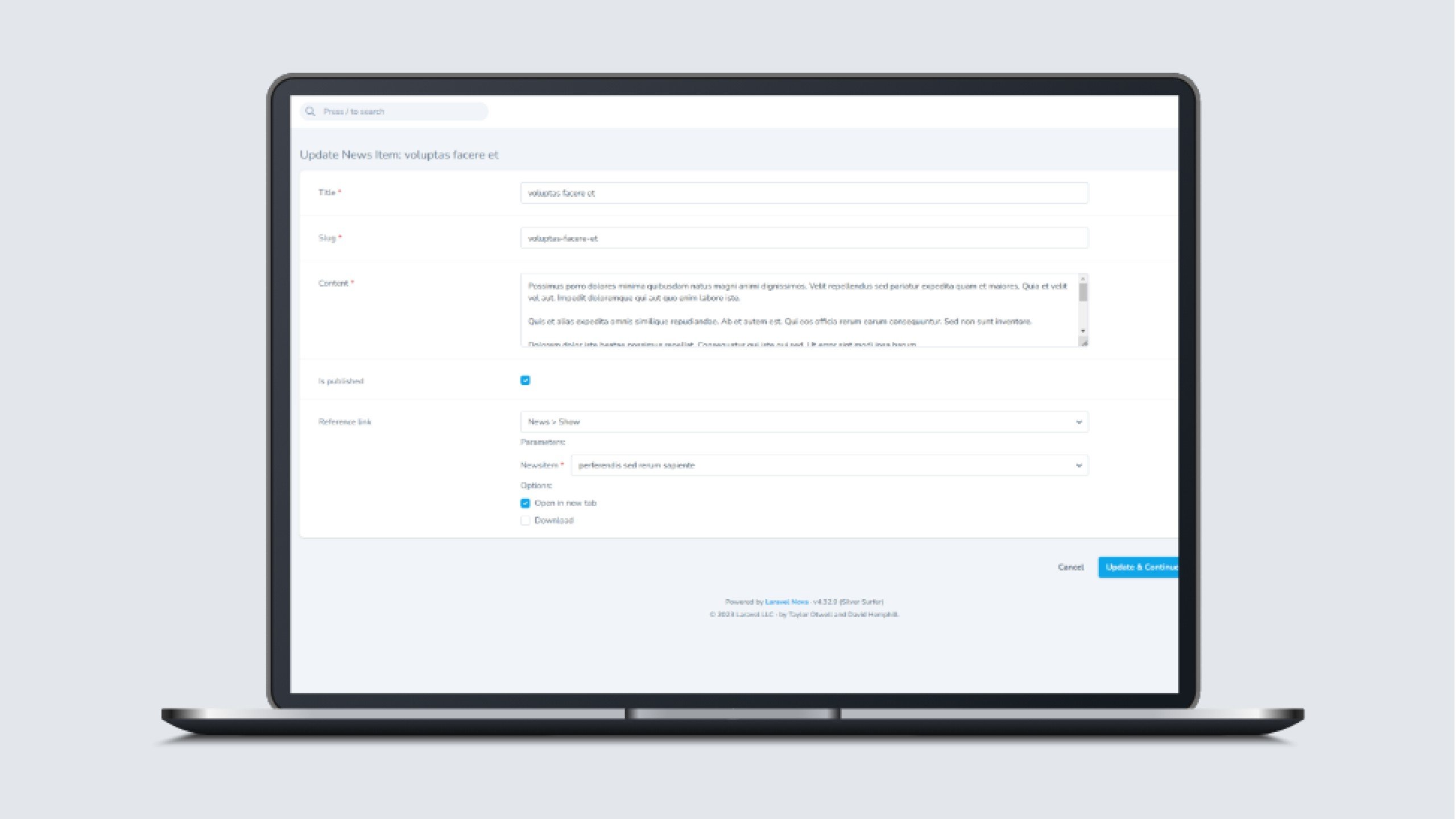 Nova Link Picker Package