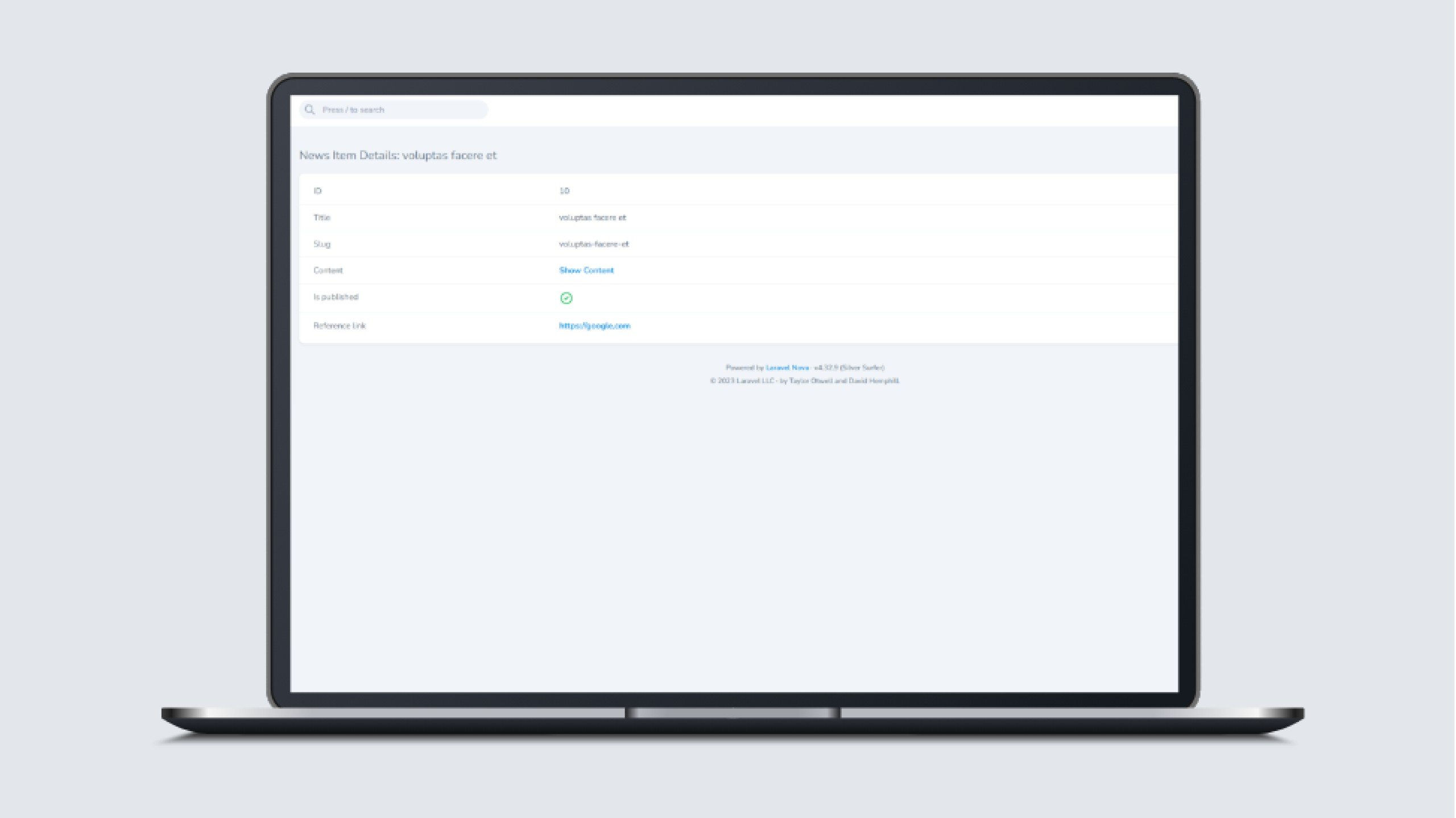 Nova Link Picker Package